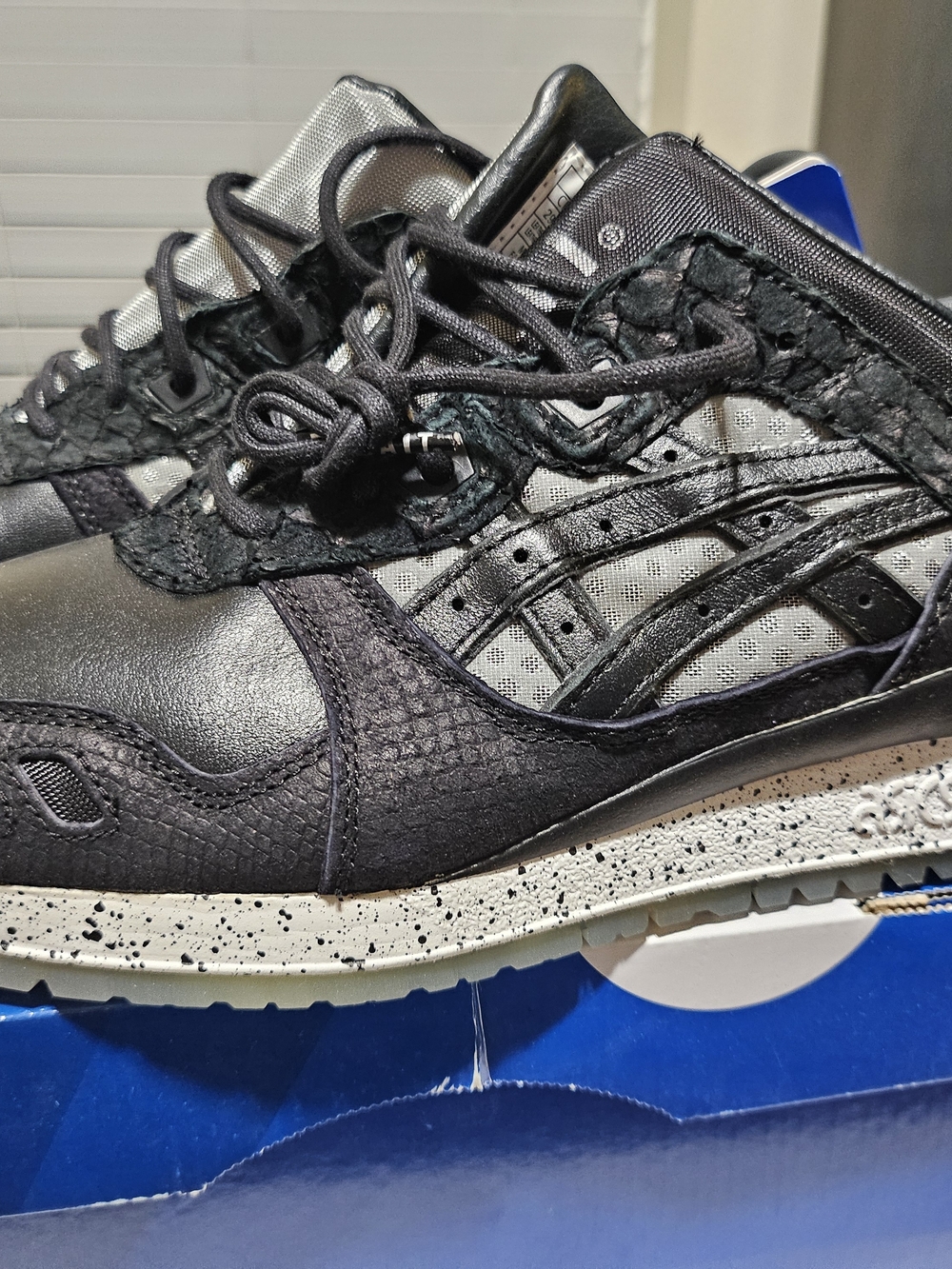 NWT ASICS X Bait Gel-Lyte 25th Anniv "Nightmare" Black Sneaker Mens 11.5/ W 13